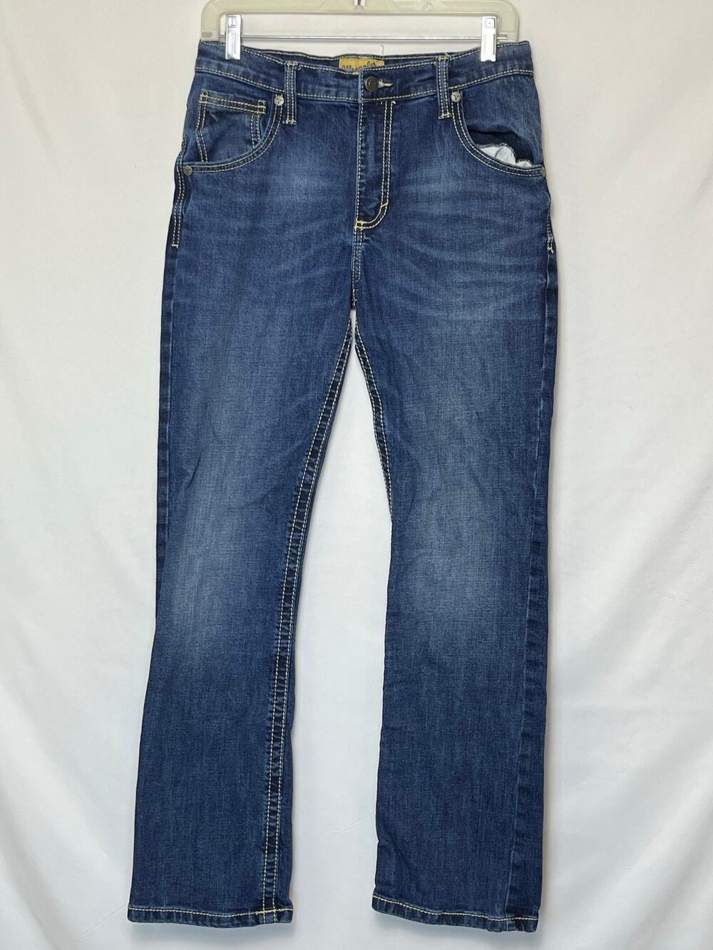 Wrangler 20X Women’s 18R Blue Straight Leg Denim Jeans 5 Pocket Western Style
